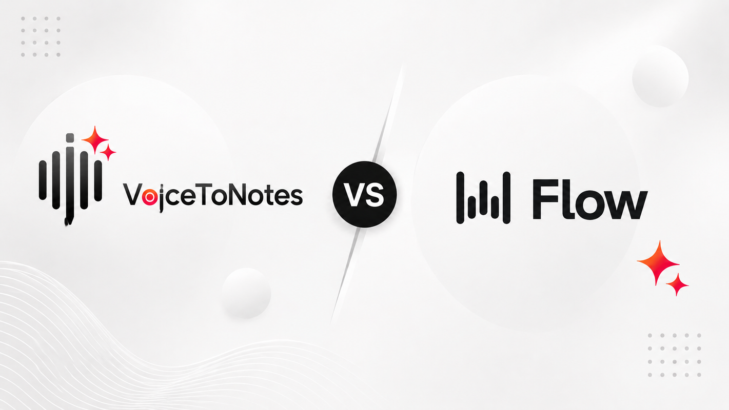 VoiceToNotes.ai vs Wispr Flow: Best AI Voice Tool for Productivity in 2026